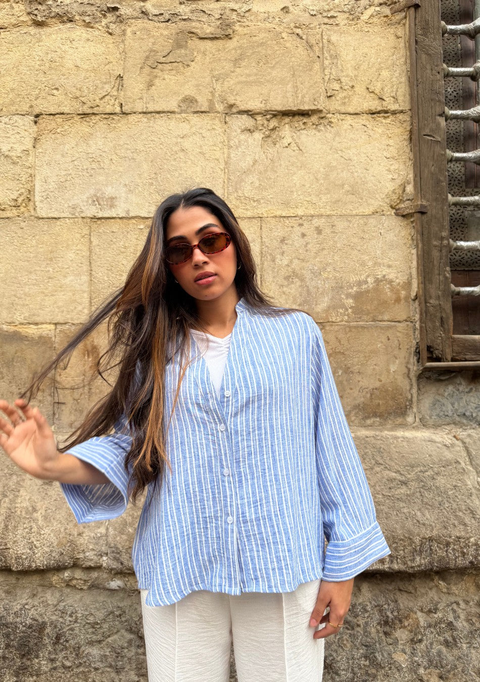 Riwa Striped Blouse