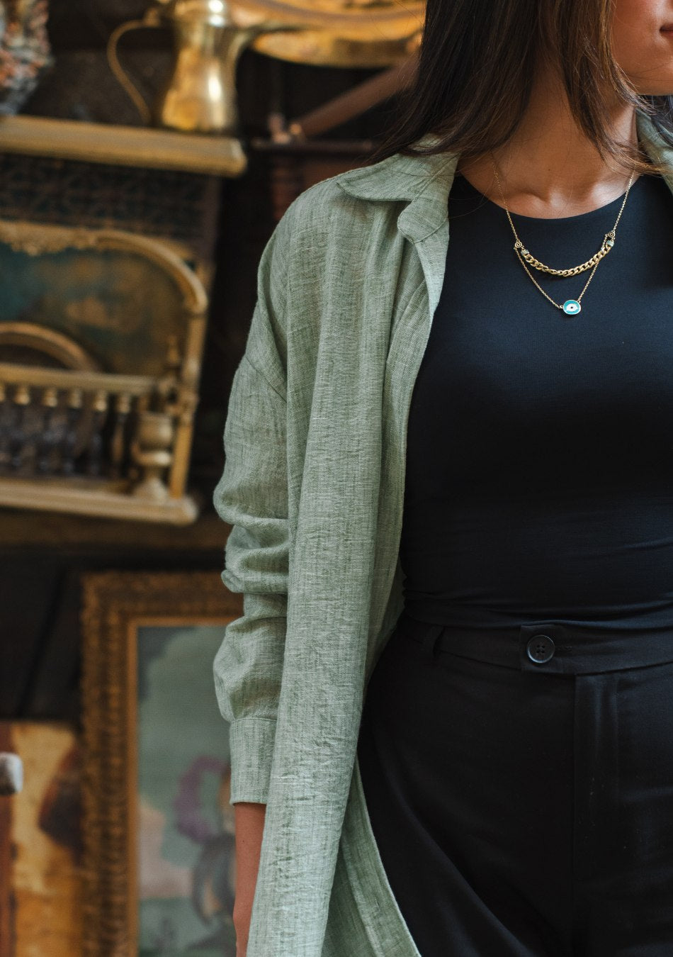 Chic Drape Shirt