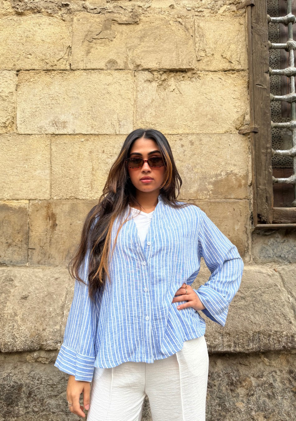 Riwa Striped Blouse