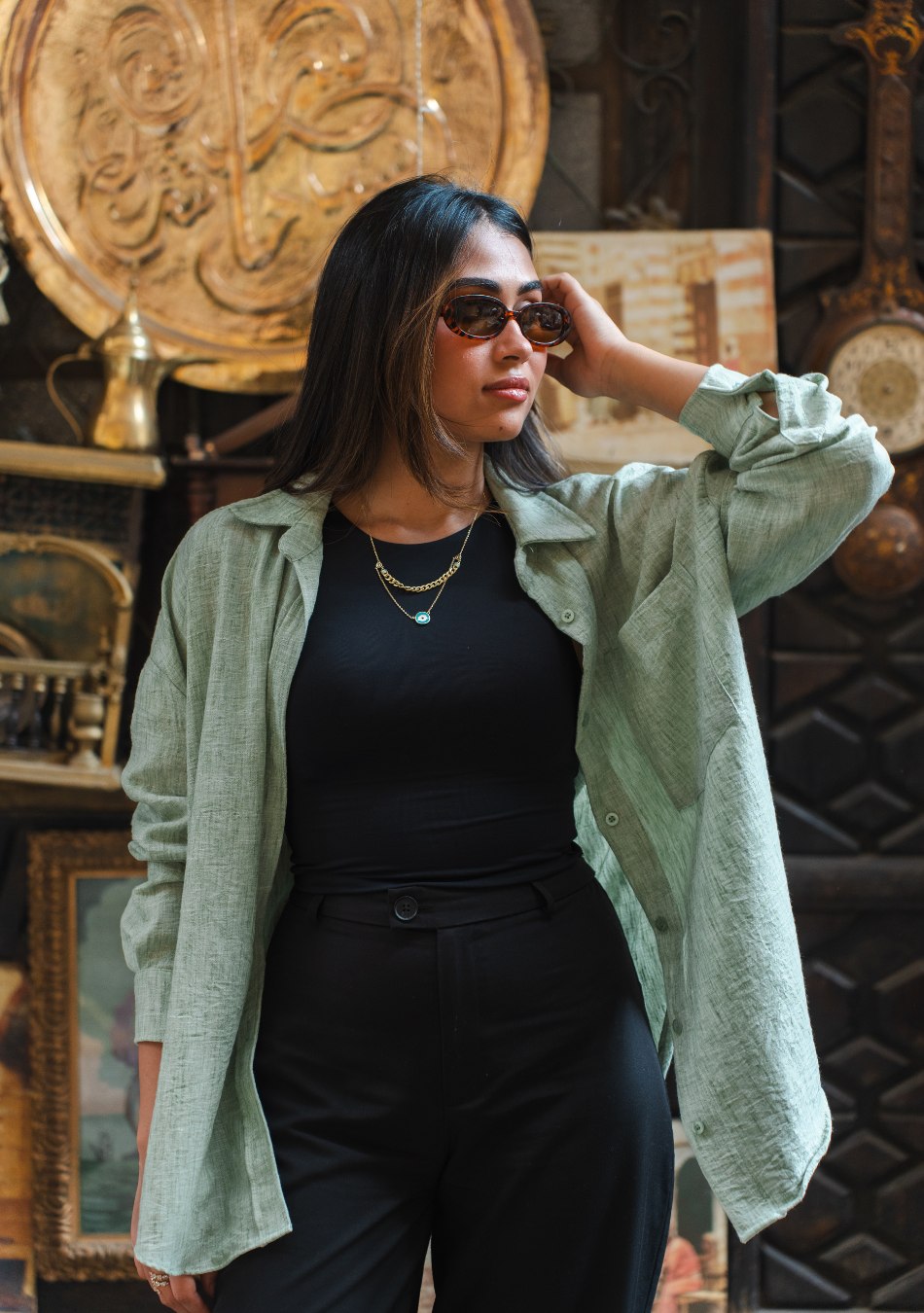 Chic Drape Shirt