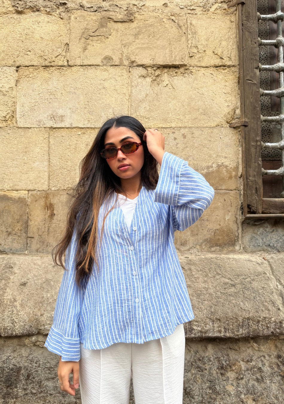 Riwa Striped Blouse