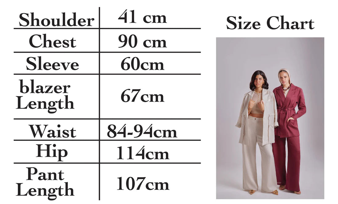 Linen Waist-Tie set