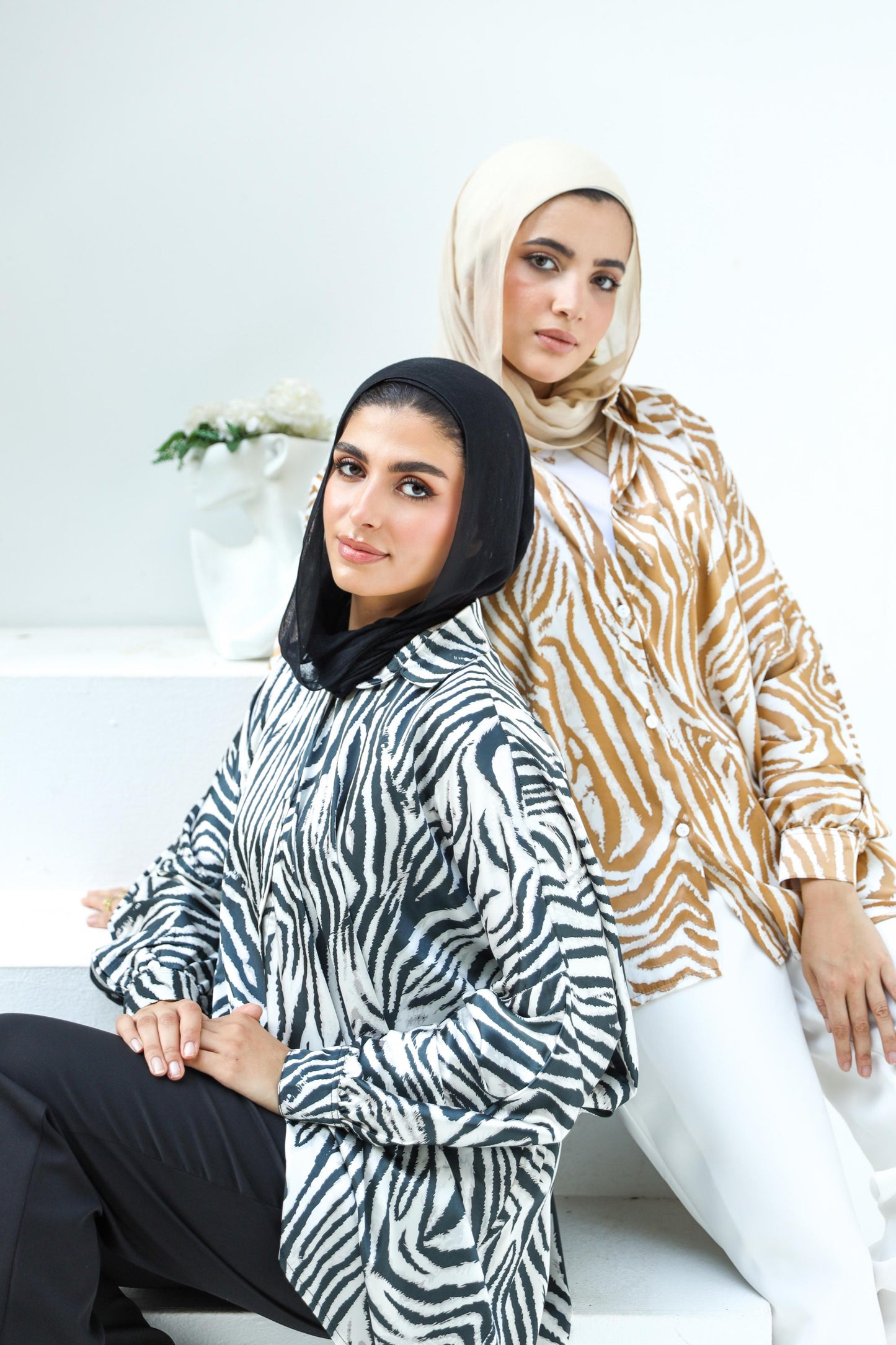 Zebra Satin Shirt