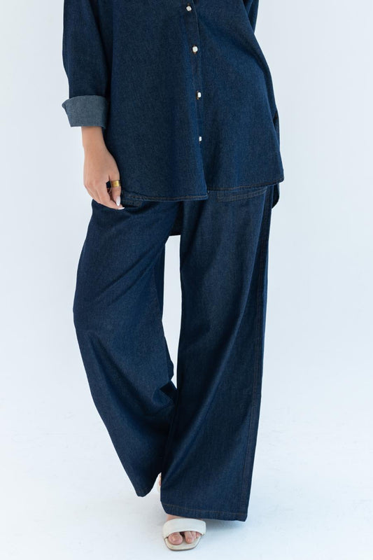 Denim Set Pants