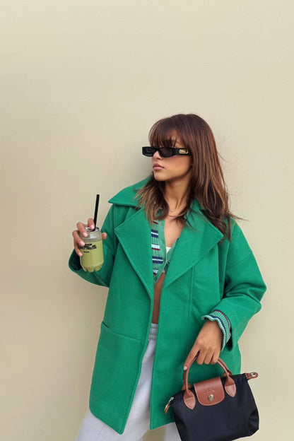 Green oversized jacket