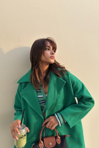 Green oversized jacket