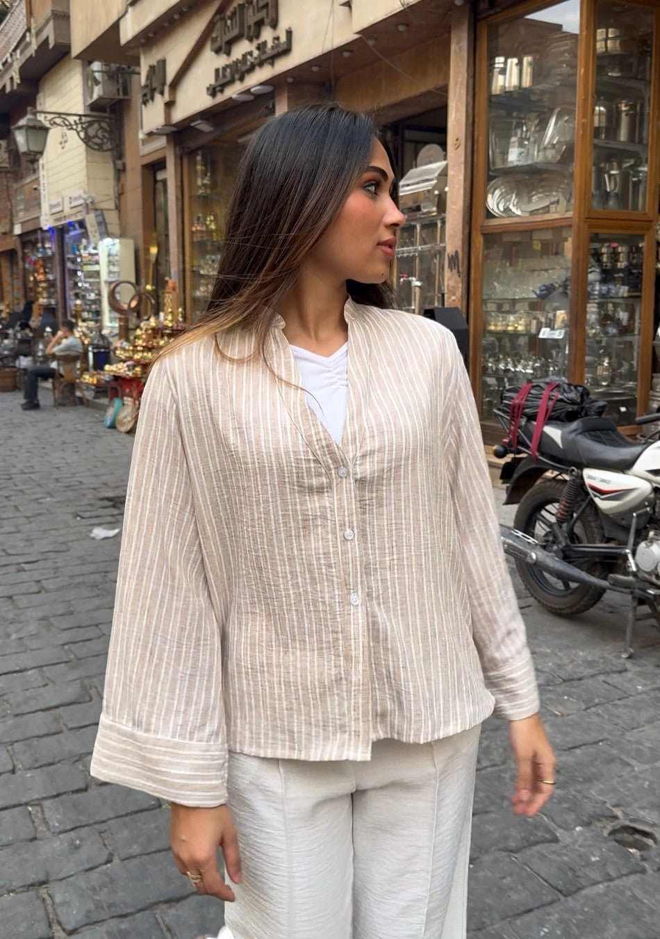 Riwa Striped Blouse