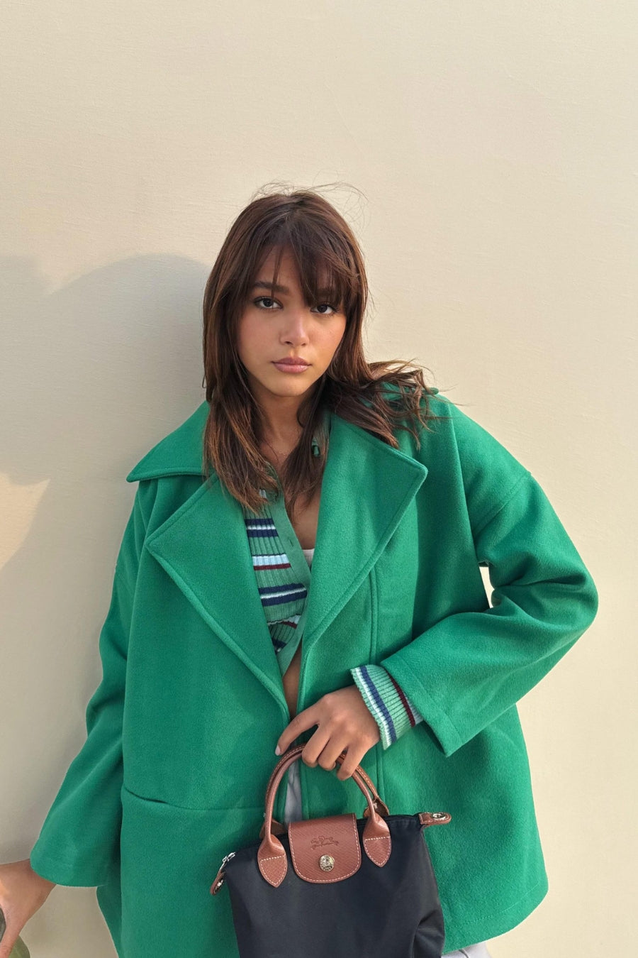 Green oversized jacket