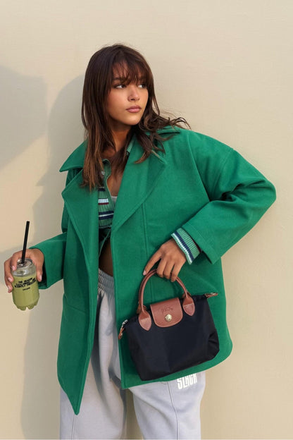 Green oversized jacket