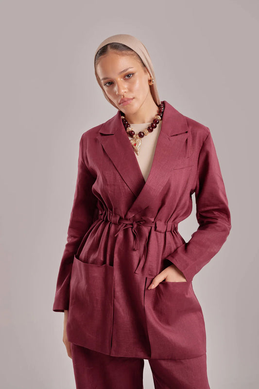 Linen Waist-Tie set