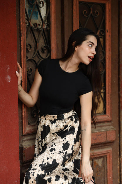 ASHYA PRINTED SKIRT