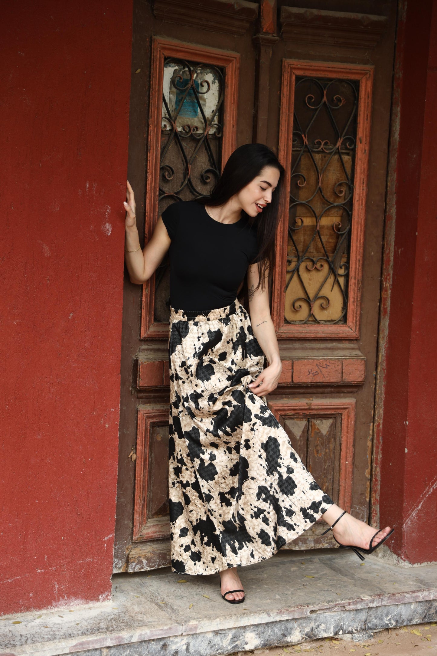 ASHYA PRINTED SKIRT