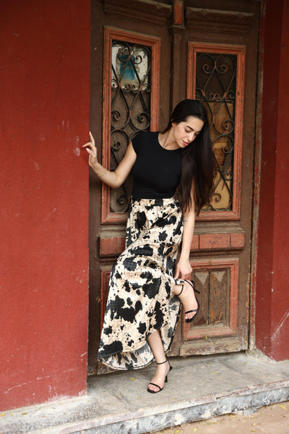 ASHYA PRINTED SKIRT